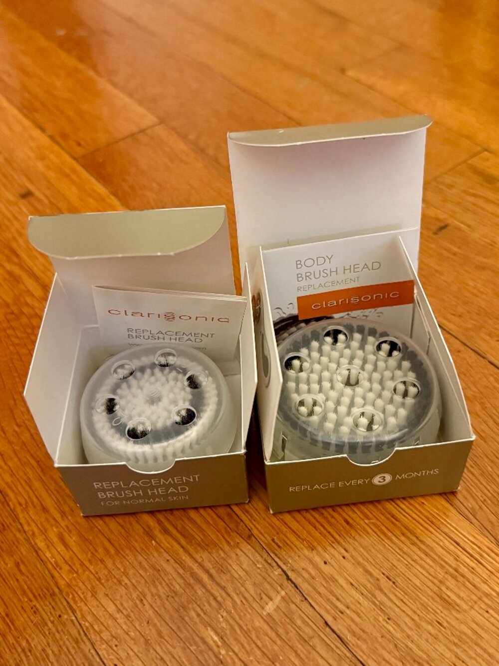Clarisonic Replacement Brush Heads Normal Skin + Body Genuine 2pc Lot